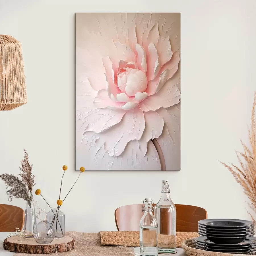  Schilderijen Grote roze pioen s45470