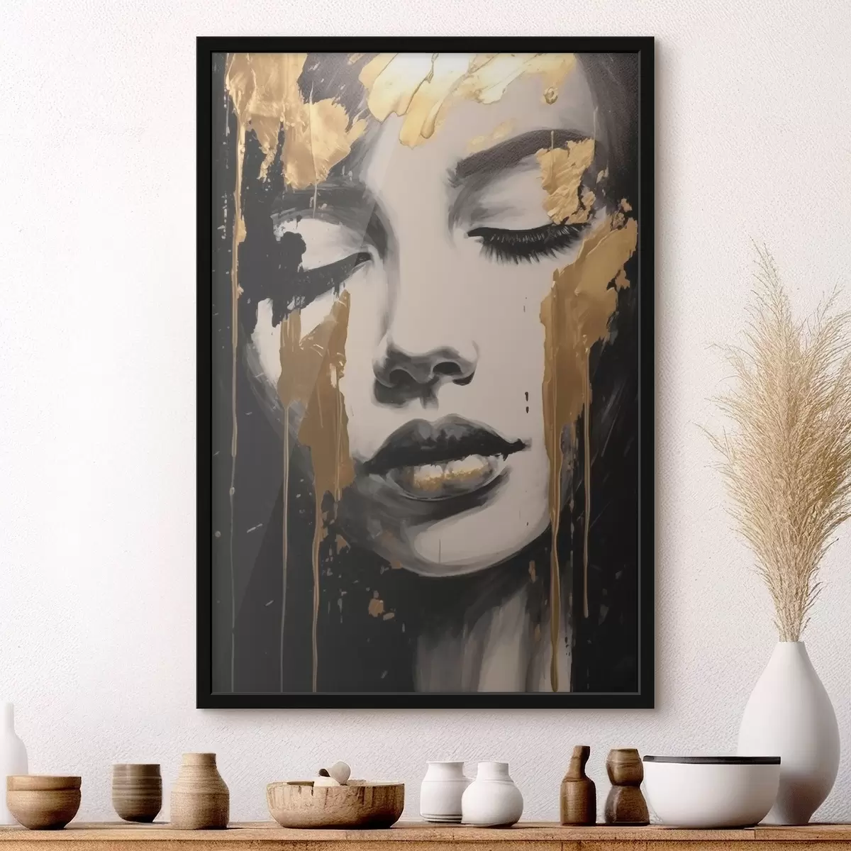 Poster Vrouwelijk portret f45468