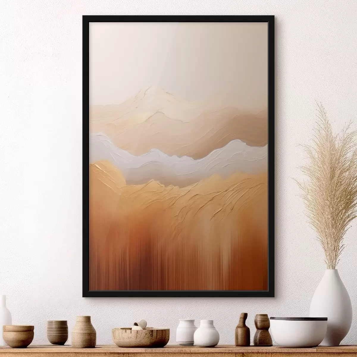 Poster Abstracte zandbergen f45473