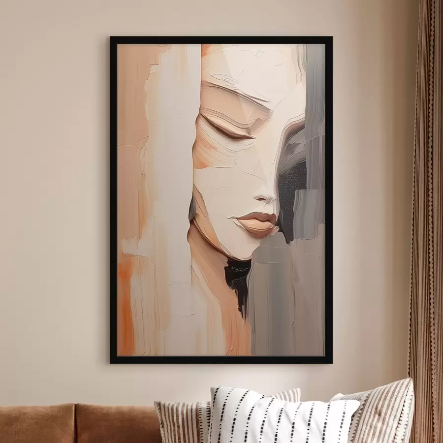 Papier peint photo Portrait féminin abstrait f45478