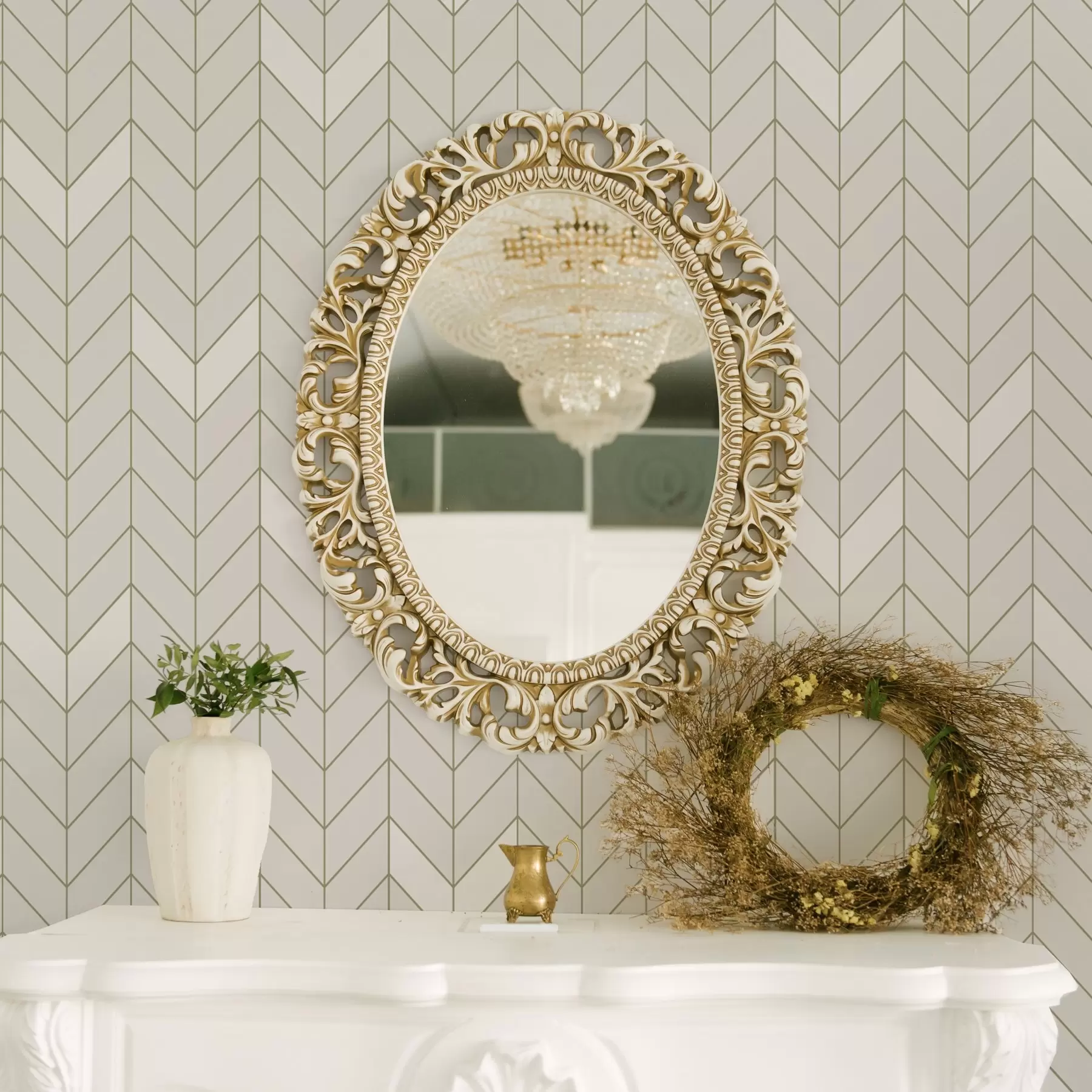 Fotobehang Geometrisch patroon met dunne lijnen a00487