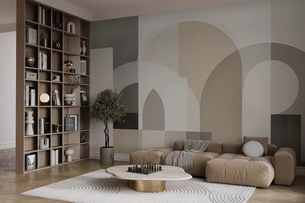 Fotobehang Abstracte abstracte meetkunde w04440