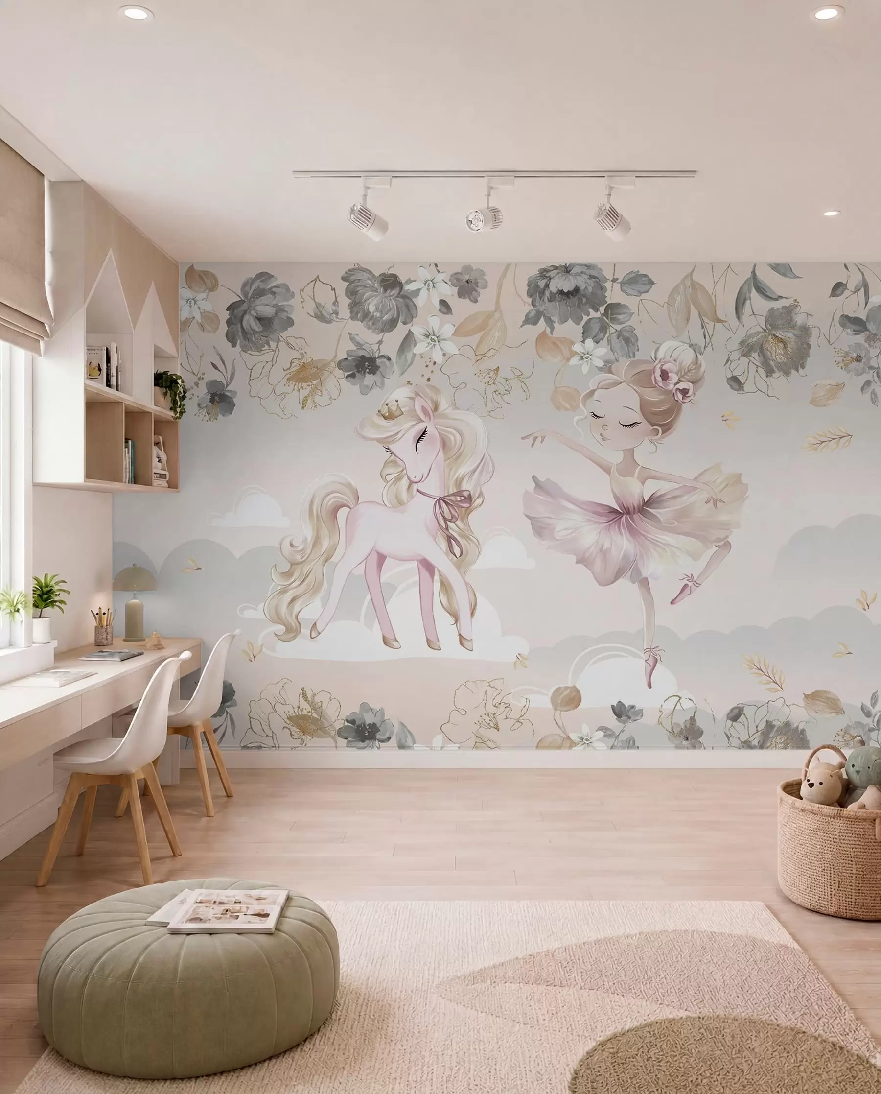 Fotobehang Pony en ballet w04419