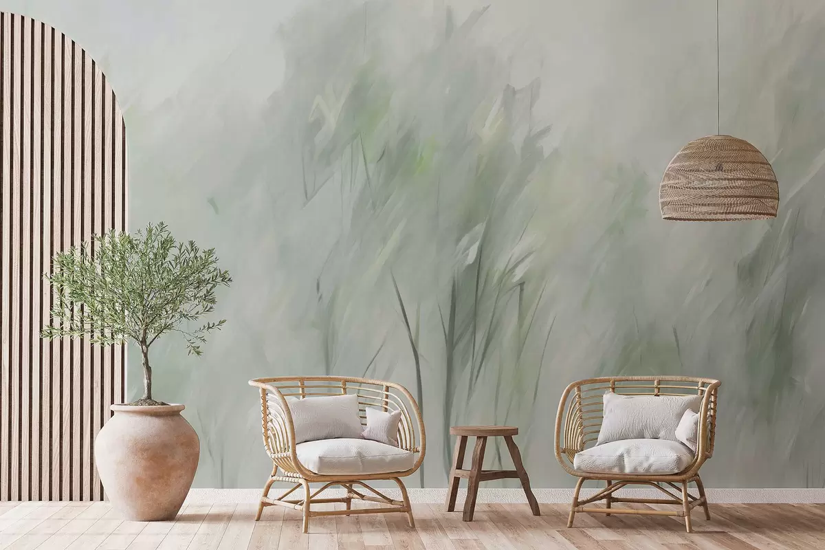 Papier peint photo Peinture d'imitation d'arbres w04411