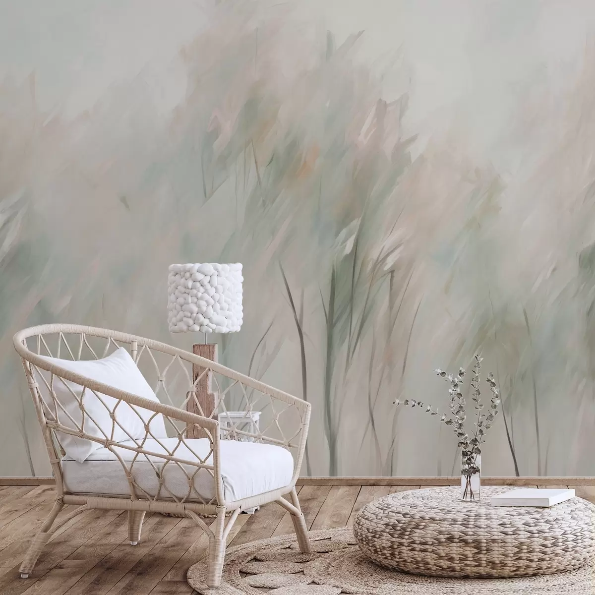 Papier peint photo Peinture d'imitation d'arbres w04411v1