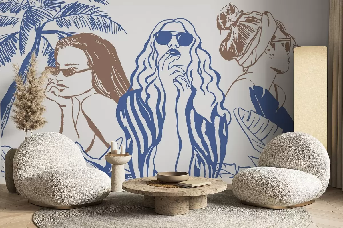 Papier peint photo Filles w04463