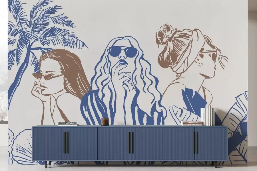 Fotobehang Meisjes w04463