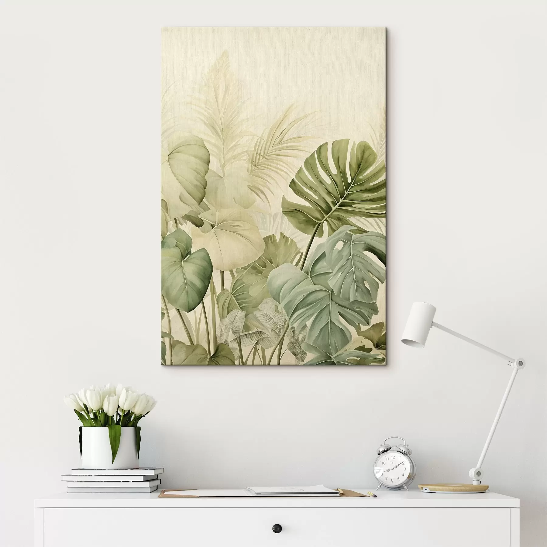  Peintures Feuilles tropicales et feuilles de monstera s45615