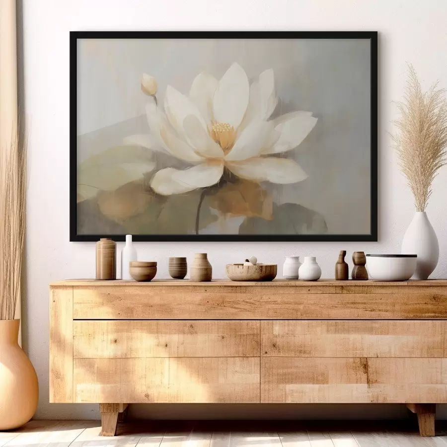 Fotobehang Grote lotusbloem f45618