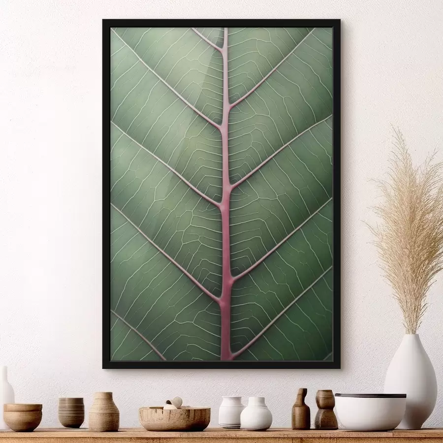 Fotobehang Geaderd blad f45603