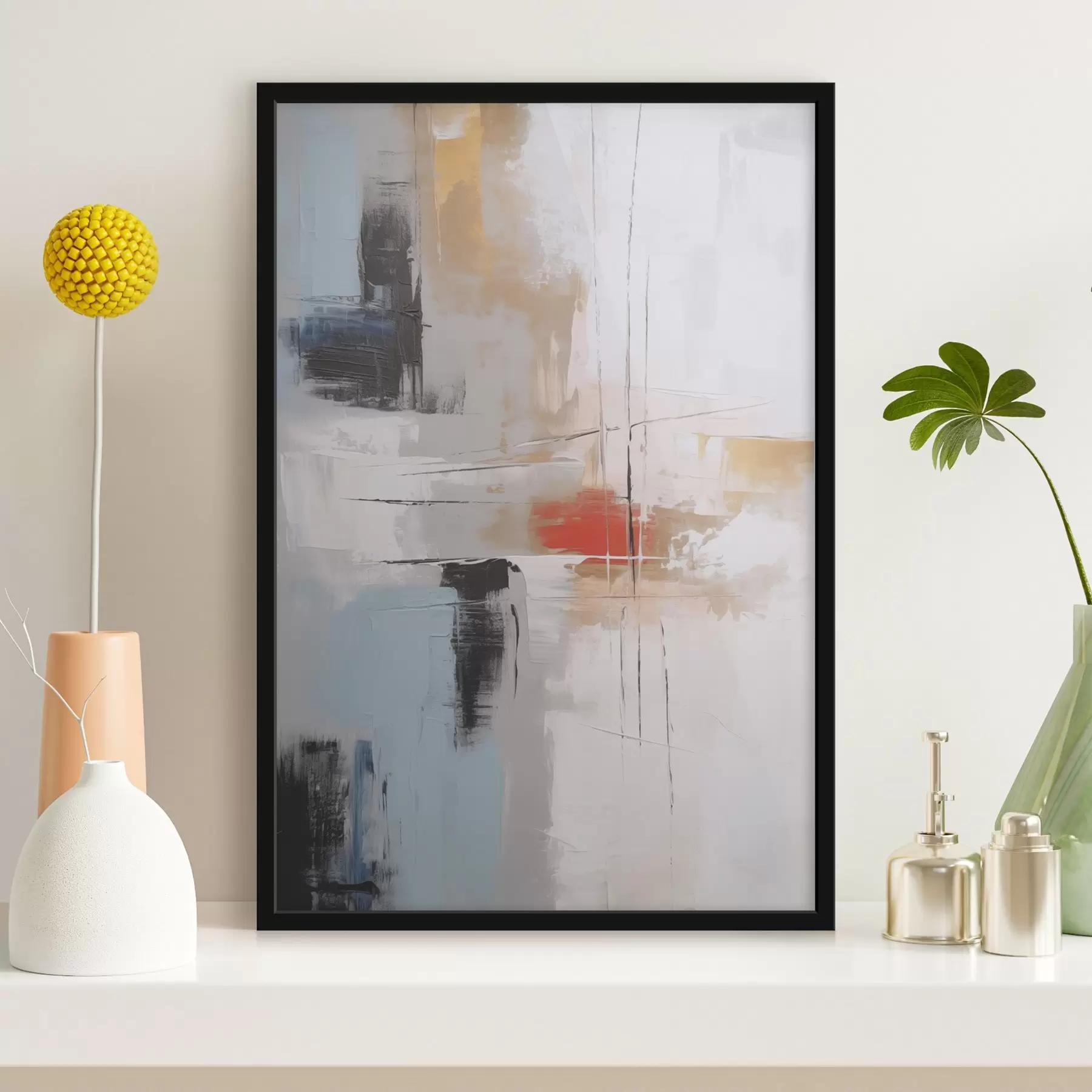 Fotobehang Abstractie imitatie van schilderen en schuren f45635