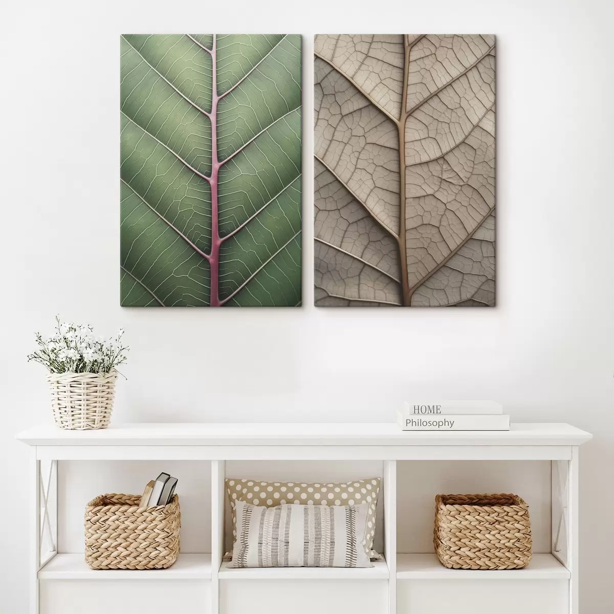  Schilderijen Geaderd blad m00663