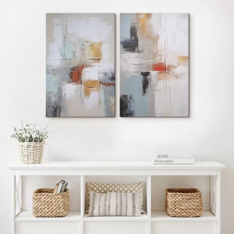  Peintures Abstraction imitation de la peinture et abrasions m00667