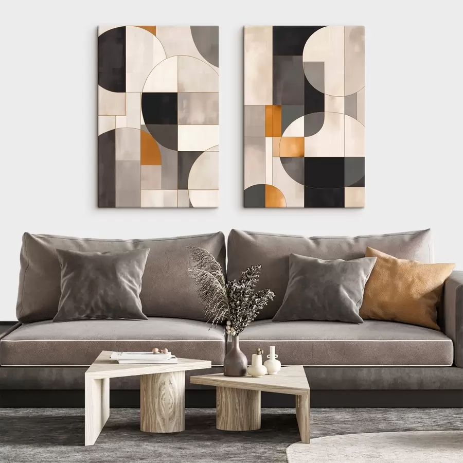  Peintures Abstraction géométrique m00672