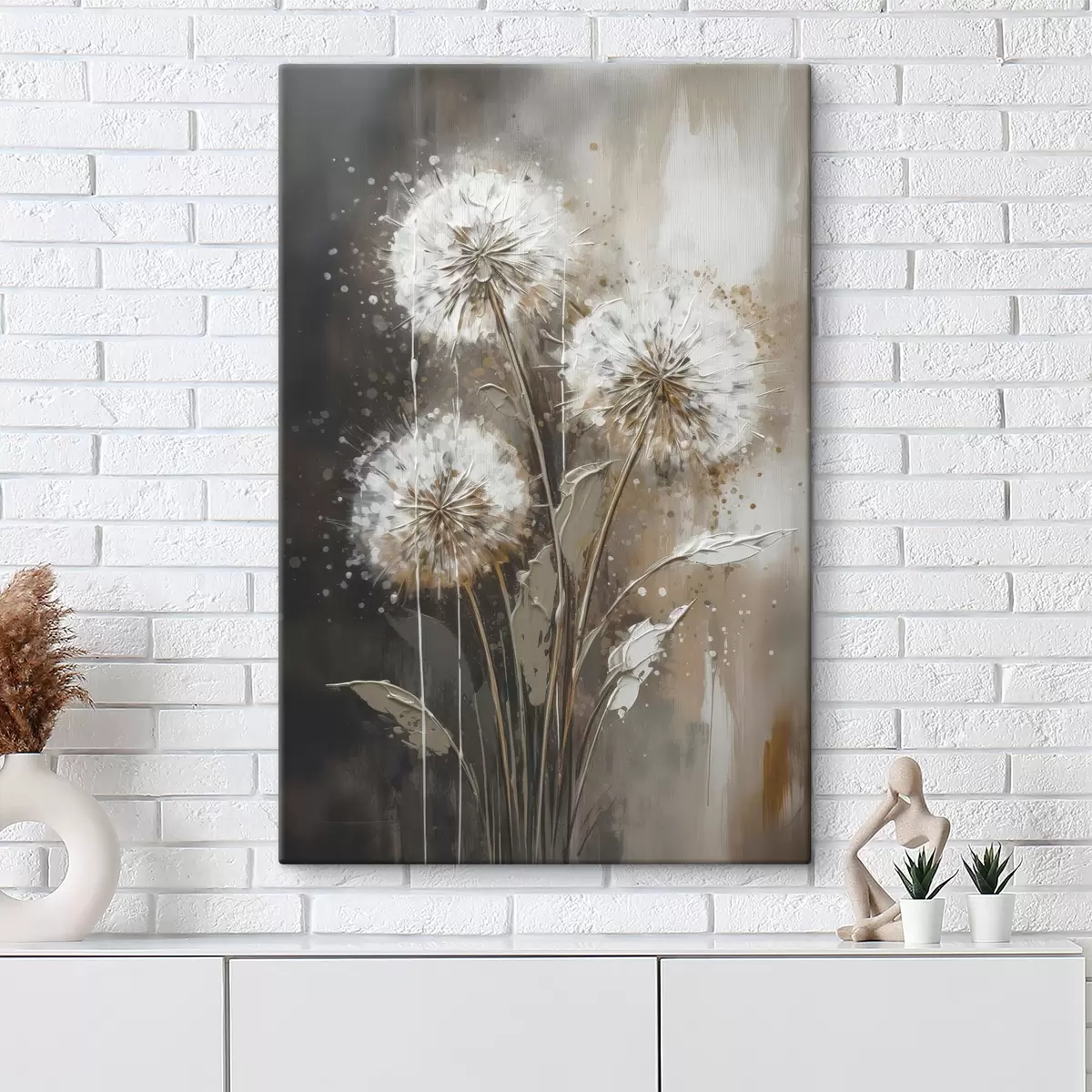  Peintures Pissenlits abstraits s45449