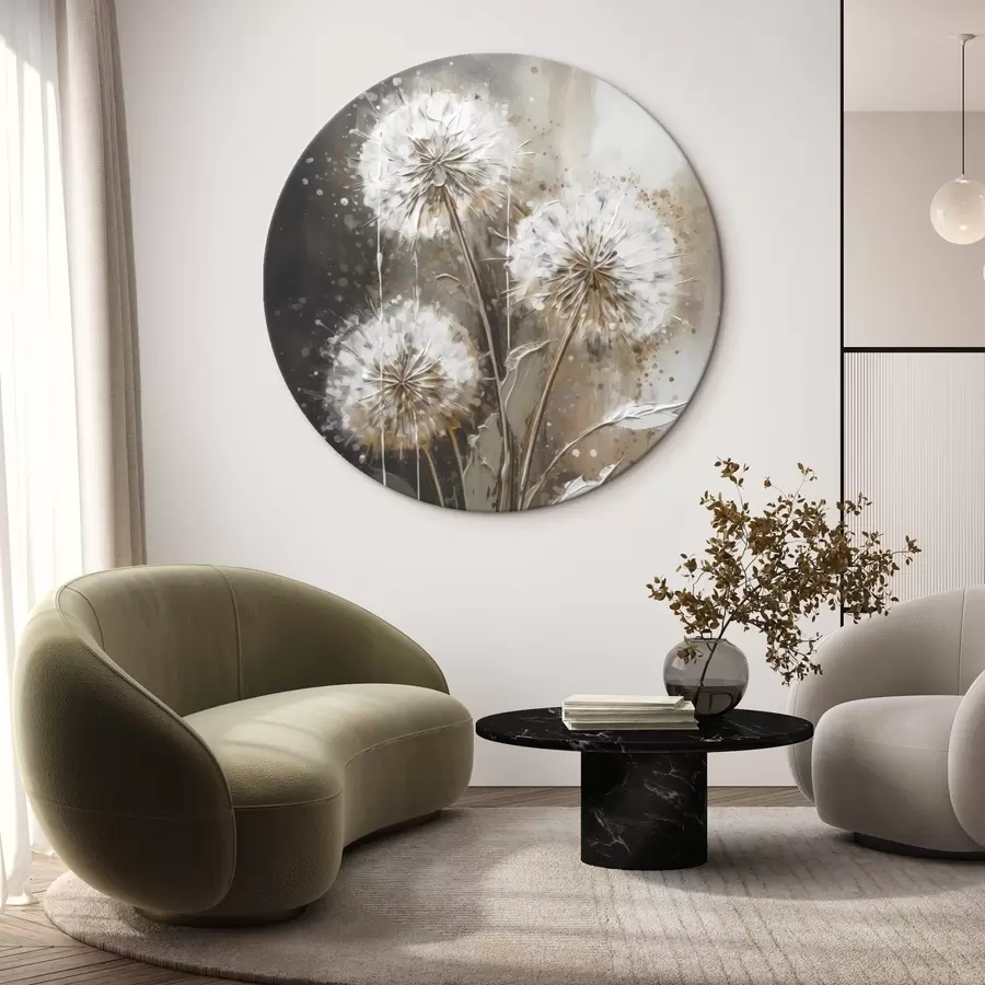  Schilderijen Abstracte paardebloemen r45449