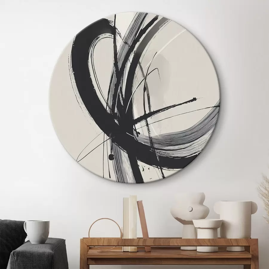  Peintures Coups de pinceau abstraits et minimalistes r45582