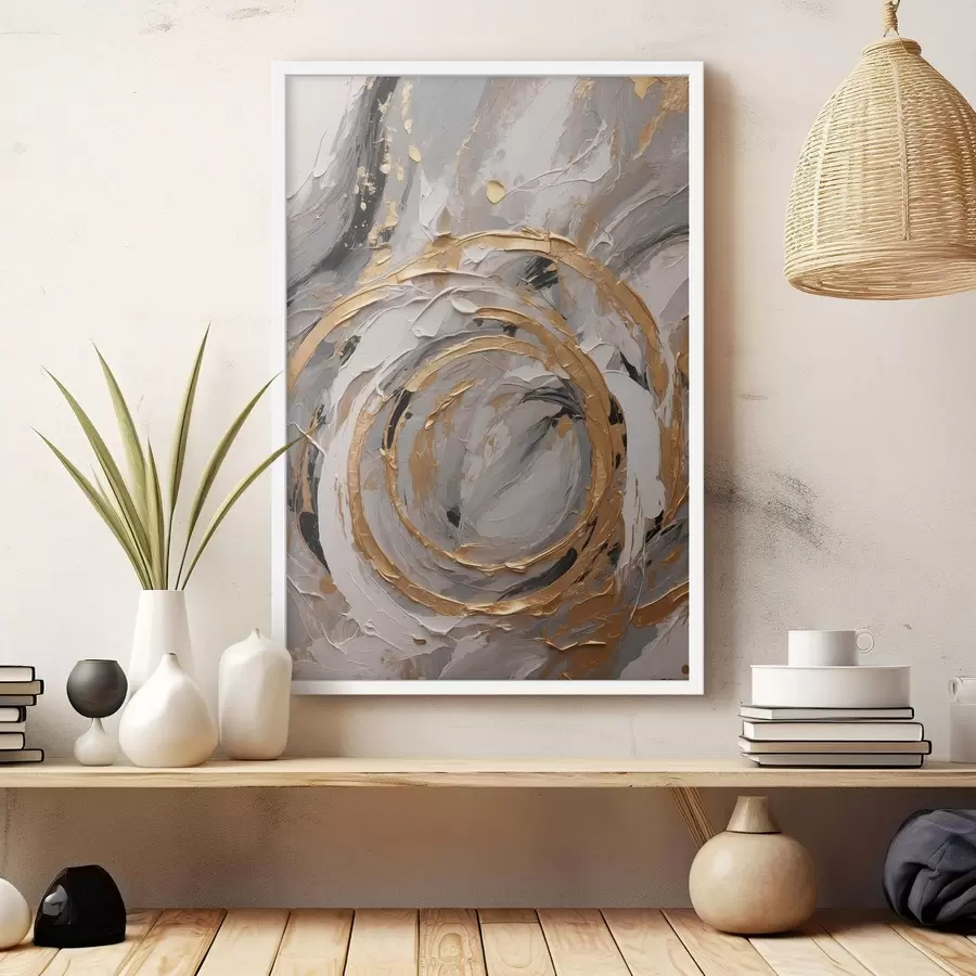 Fotobehang Witte pony met roze manen en bloemen f45487