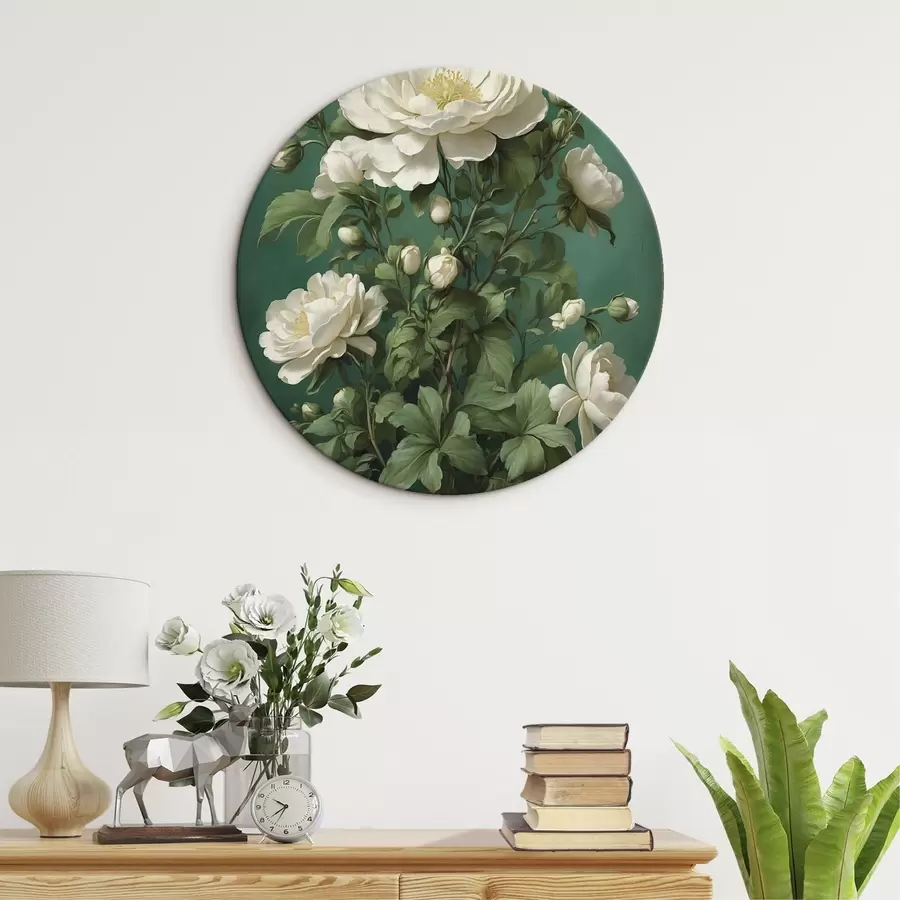  Peintures Grands coquelicots bleus avec bourgeons sur fond clair r45491