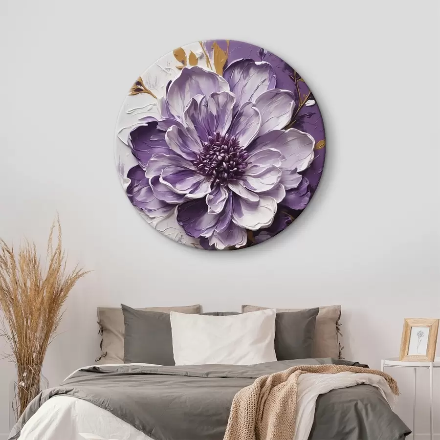  Schilderijen Vrouwenportret met oranje verfstreken r45492