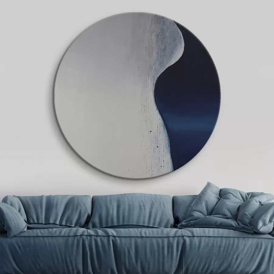  Schilderijen Abstract met rode penseelstreken op een zwarte achtergrond r45493