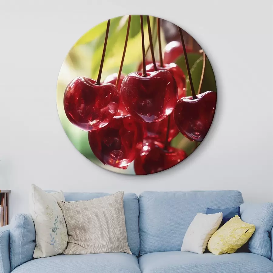  Schilderijen Portret van een meisje met abstract oranje schilderij r45498