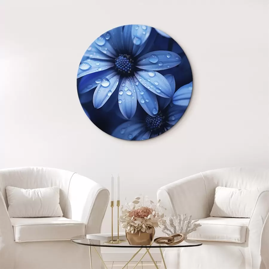  Peintures Fleurs roses délicates au bord de la mer à l'aube r45499