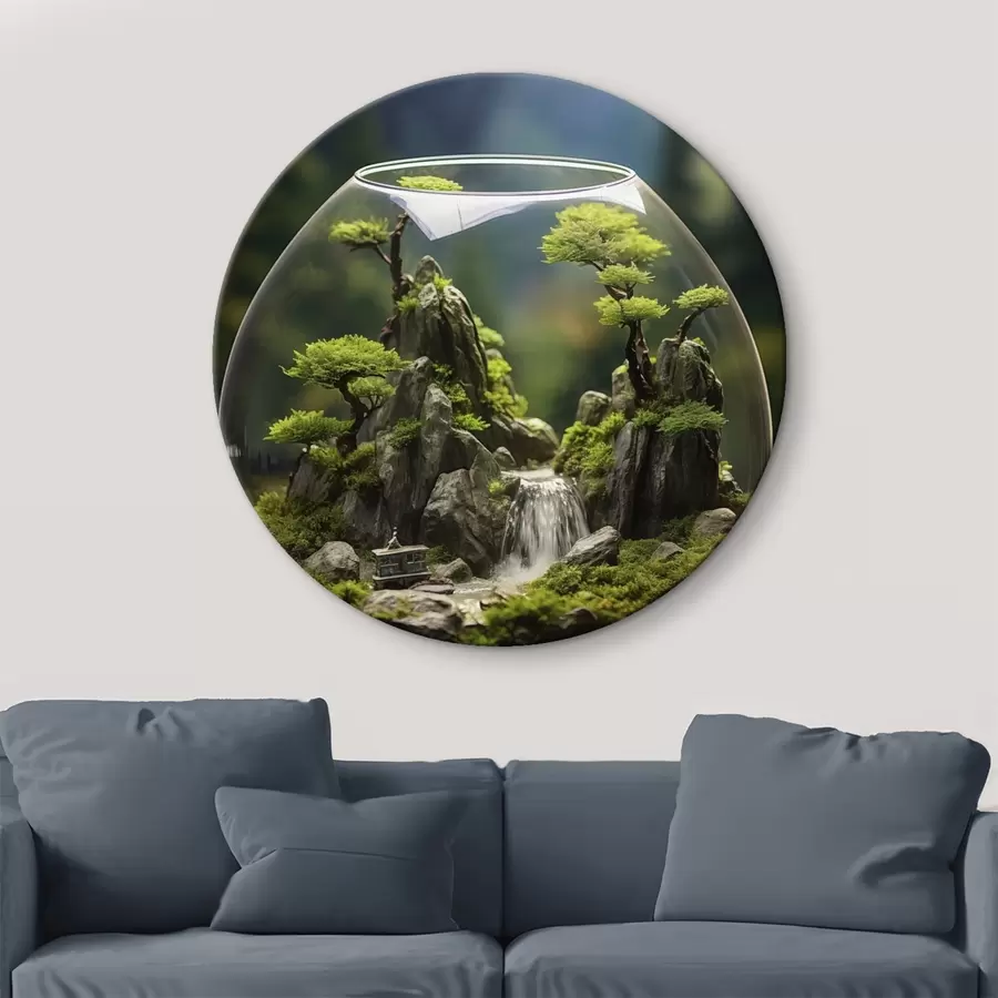  Peintures Fleur bleue avec des gouttes d'eau sur ses pétales r45502