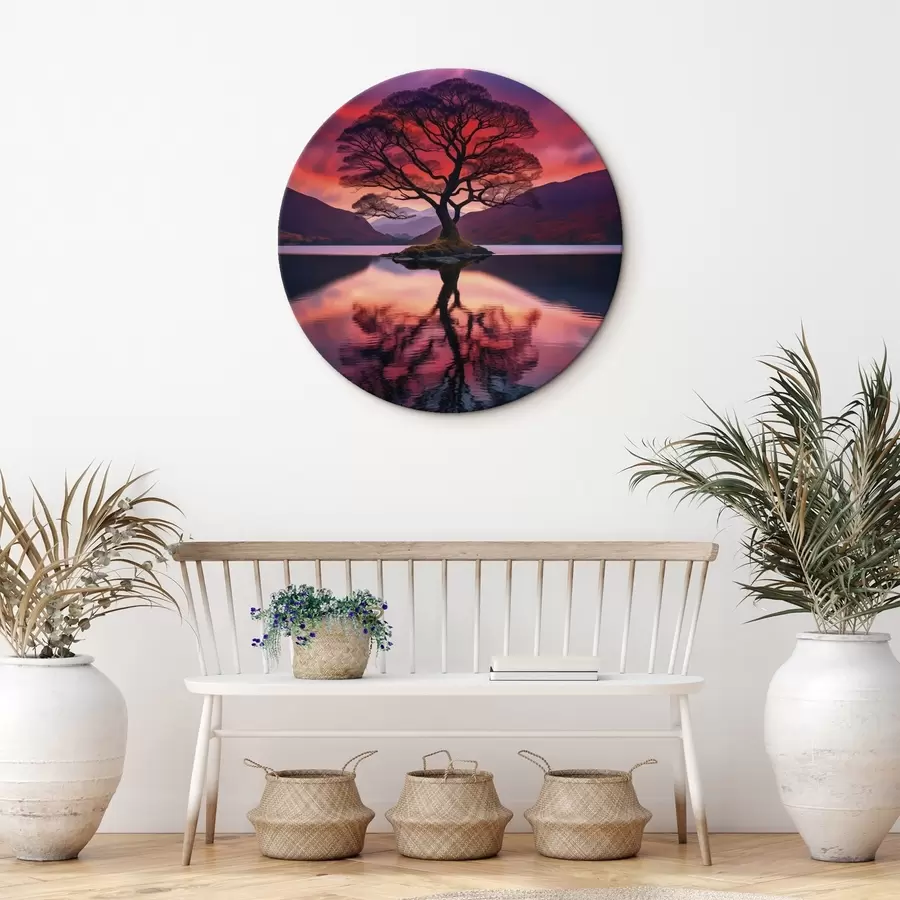  Schilderijen Waterdruppel die valt met lichtschijnsels r45504