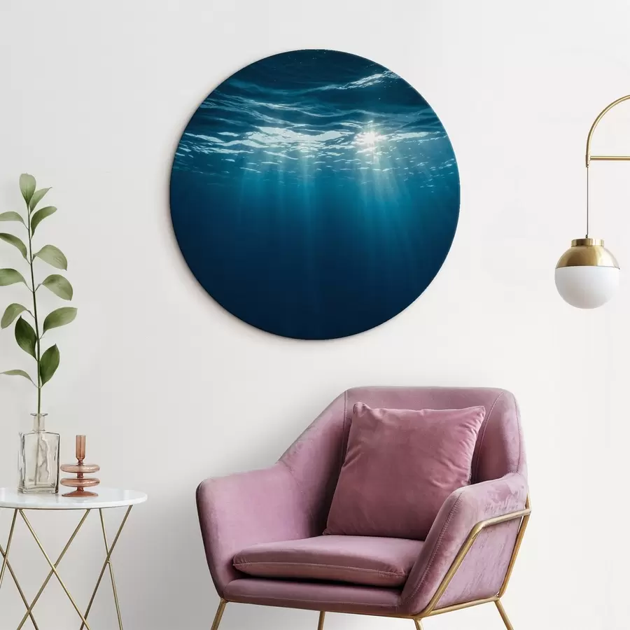  Schilderijen Zonnestralen onder het wateroppervlak r45625