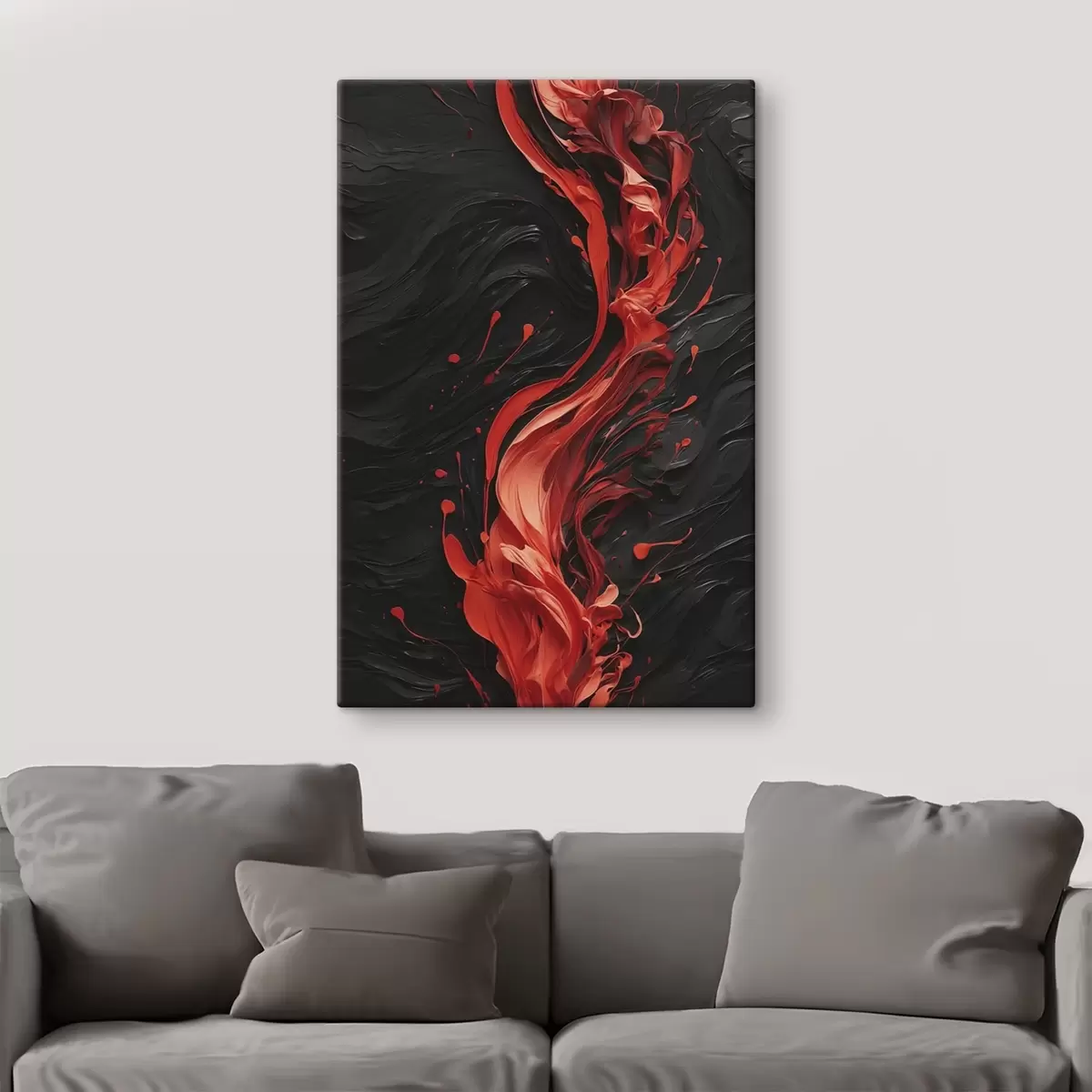  Peintures Cercles concentriques abstraits dans les tons gris et blancs s45490