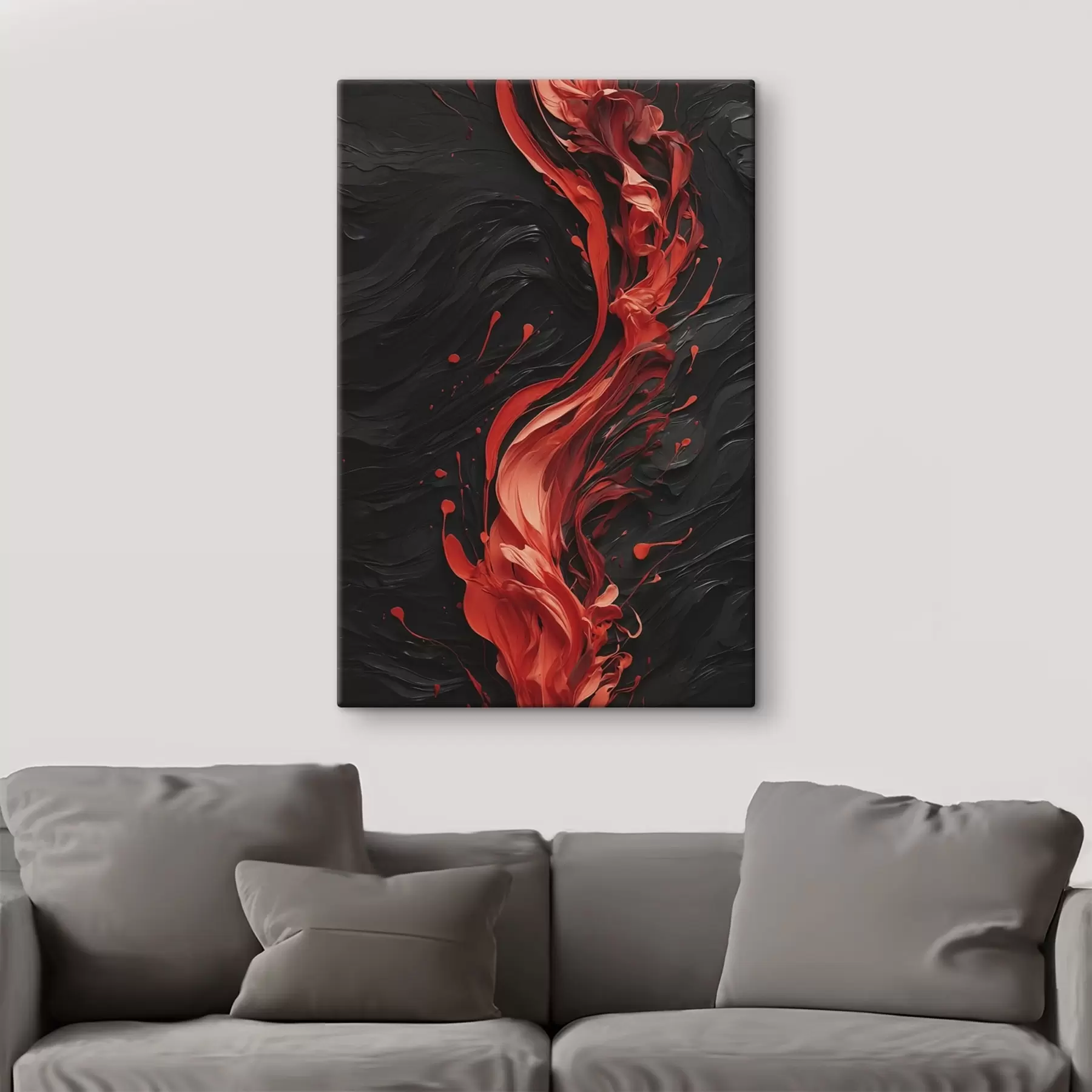  Peintures Cercles concentriques abstraits dans les tons gris et blancs s45490