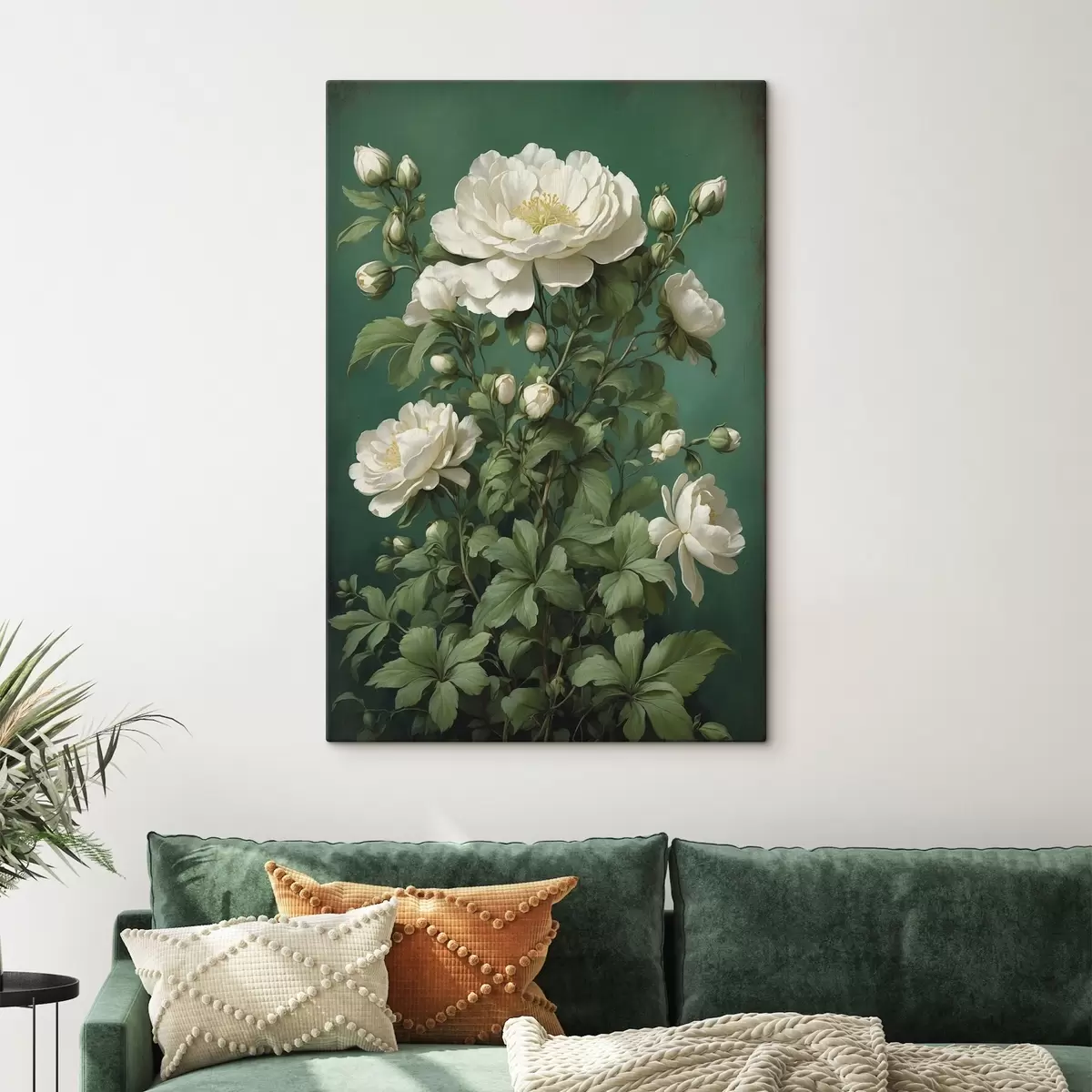  Peintures Grands coquelicots bleus avec bourgeons sur fond clair s45491