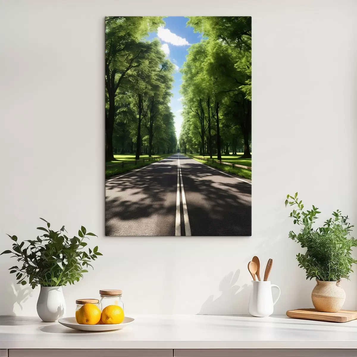  Peintures Paysage miniature avec une cascade dans une boule de verre s45505