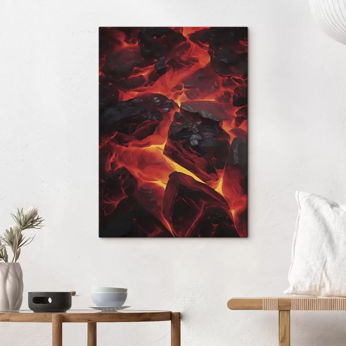  Peintures Pierres rouges et coulées de lave s45515