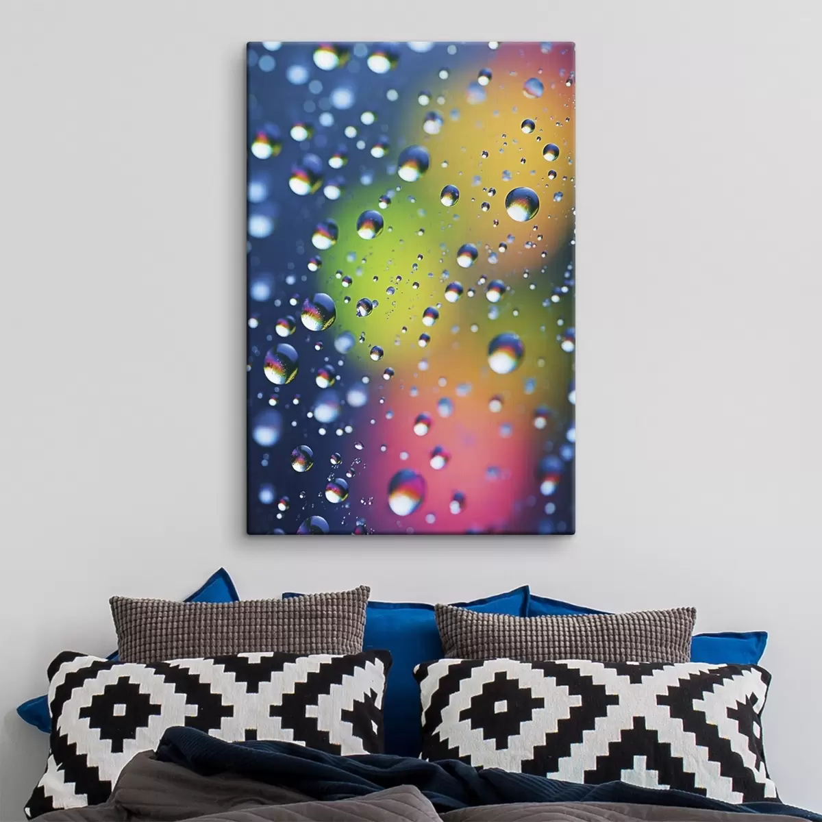  Peintures Reflets colorés dans les gouttes d'eau s45522