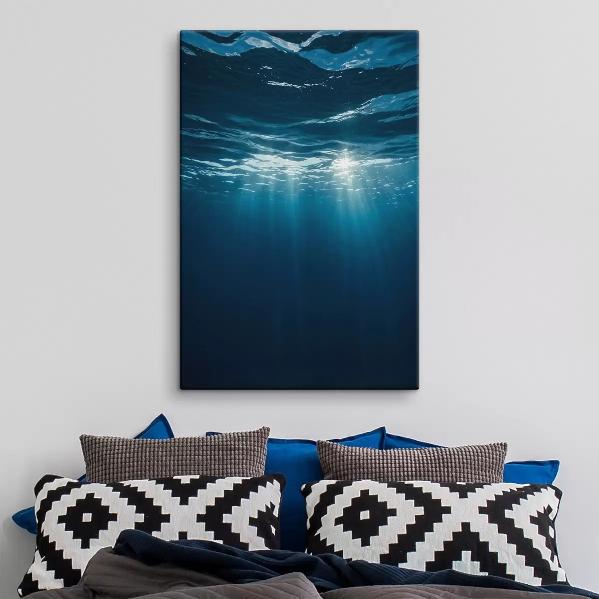  Schilderijen Zonnestralen onder het wateroppervlak s45625