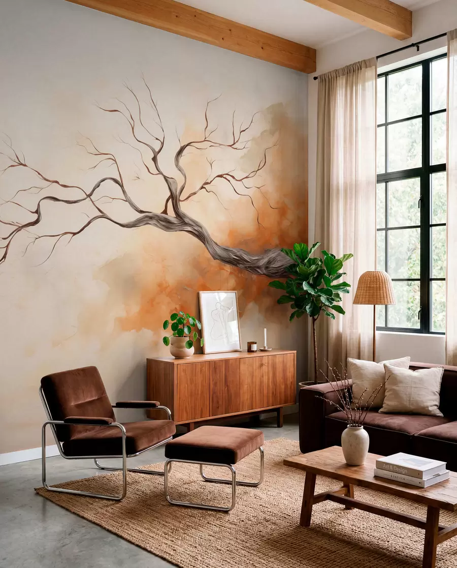 Fotobehang Boomtak w04449