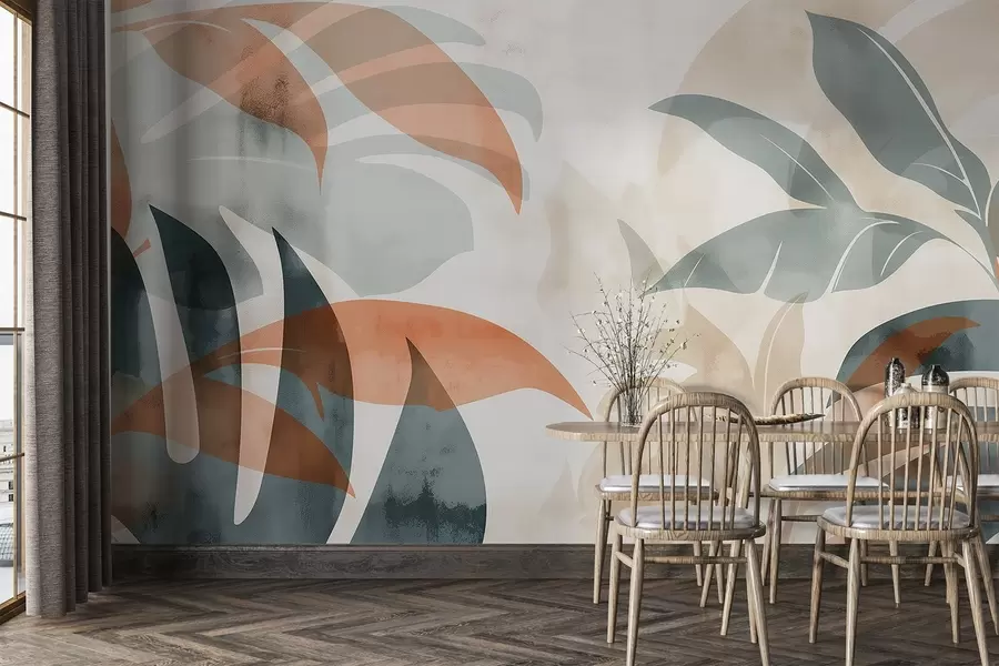 Papier peint photo Feuilles de palmier w04482