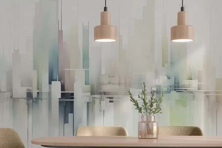 Papier peint photo Ville abstraite w04488