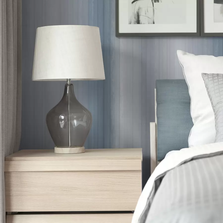 Papier peint photo Rayures douces dégradées bleu-gris a00506