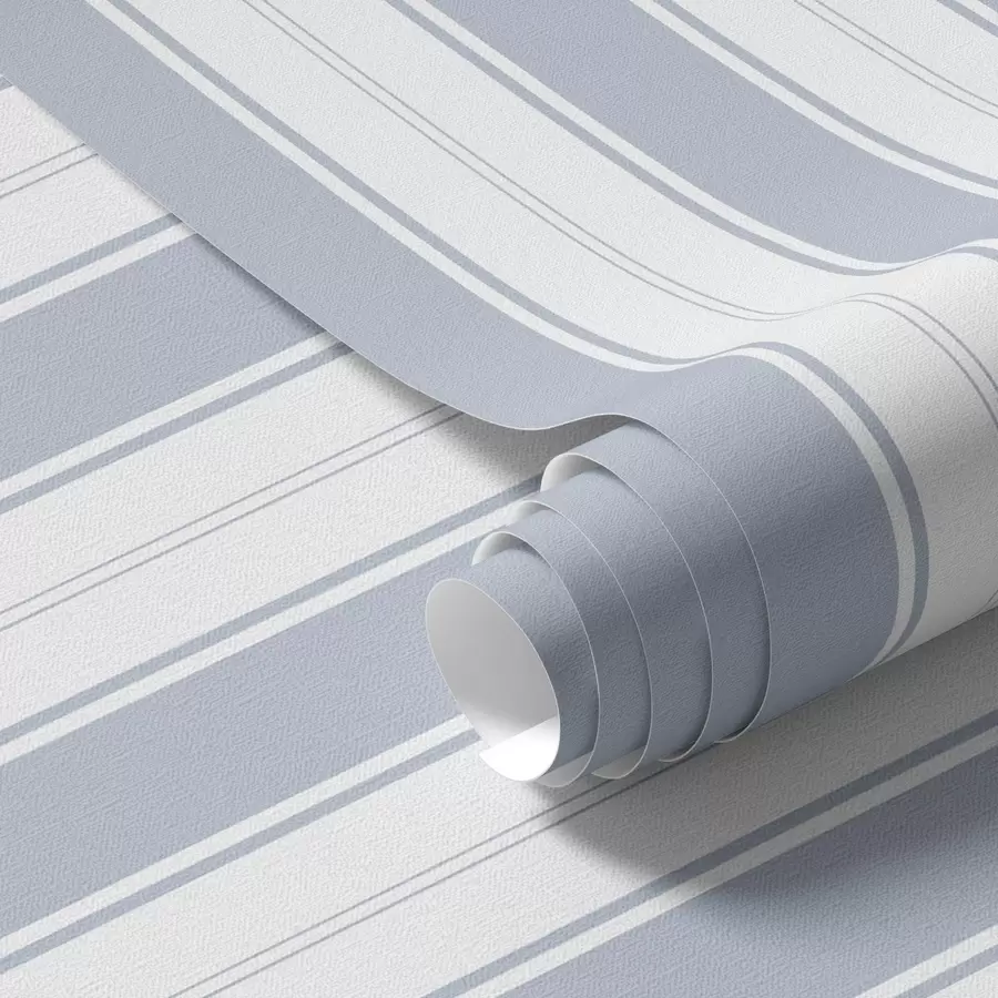 Papier peint photo Version à rayures répétées dans les tons gris-bleu a00517