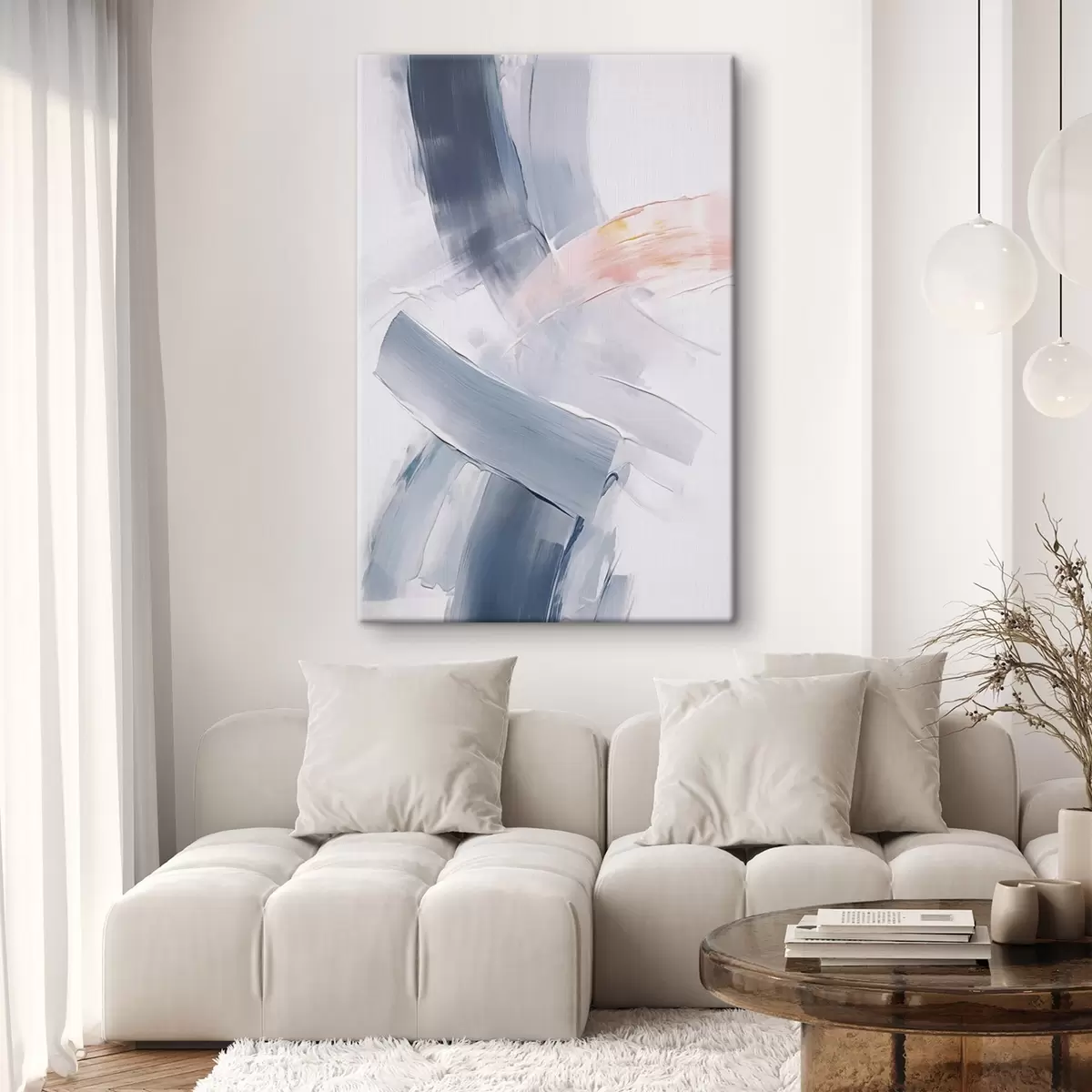  Schilderijen Abstractie imitatie van penseelstreken s45679