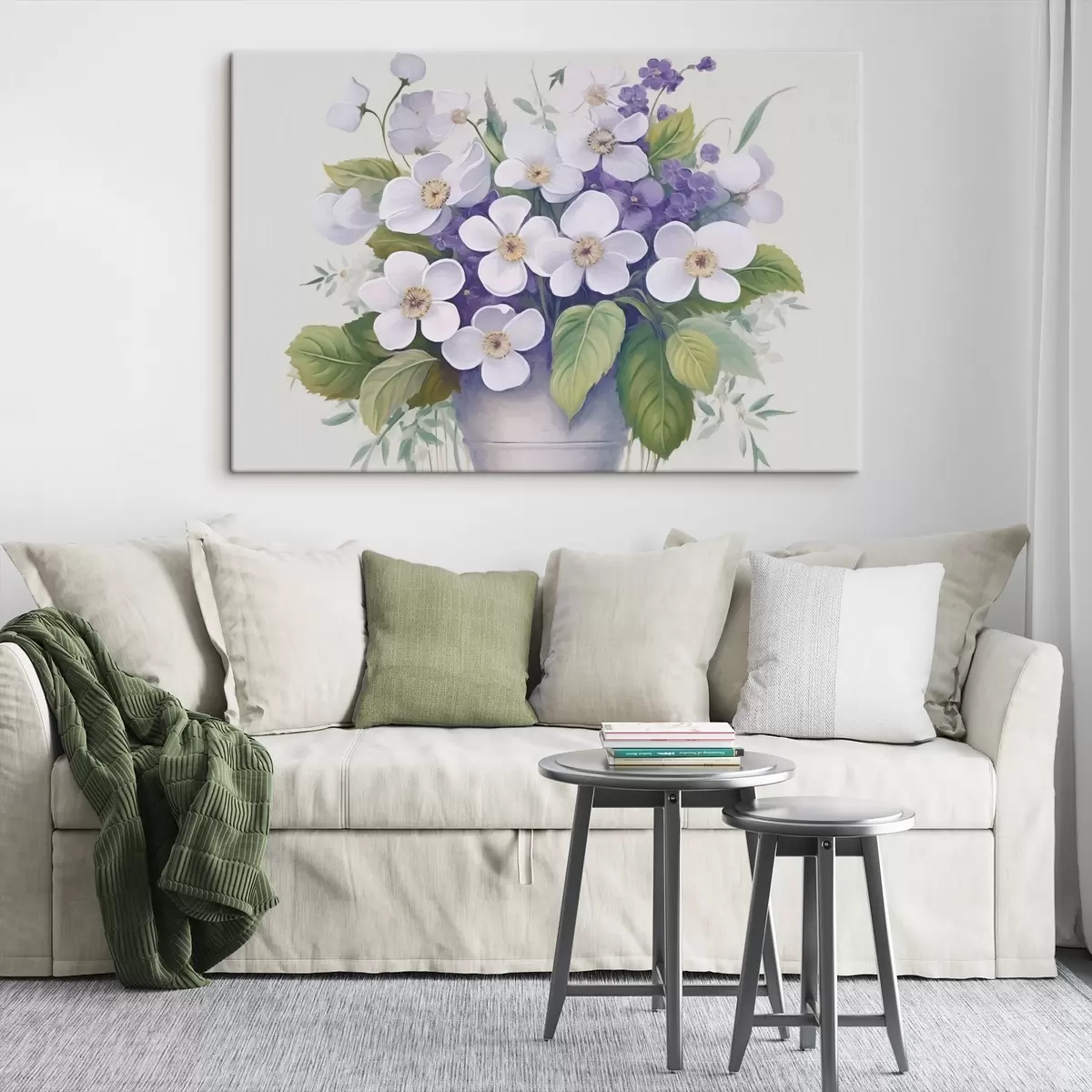  Schilderijen Viooltjes in een pot s45685