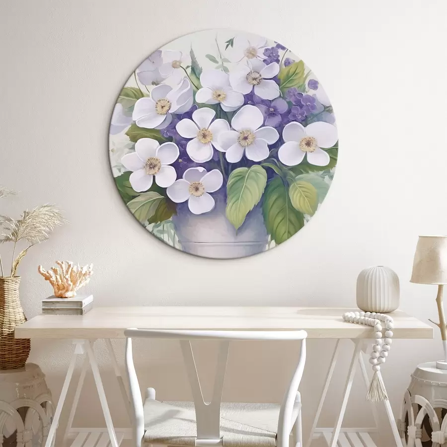  Schilderijen Viooltjes in een pot r45685