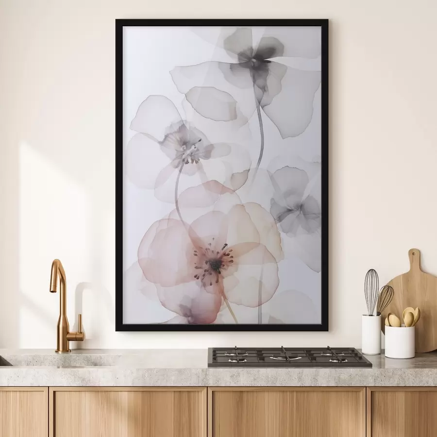 Papier peint photo Fleurs imitation aquarelle f45681