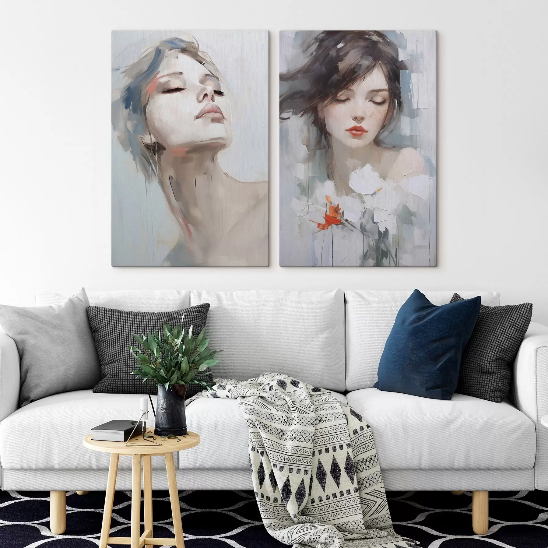  Peintures Portrait d'une femme m00675