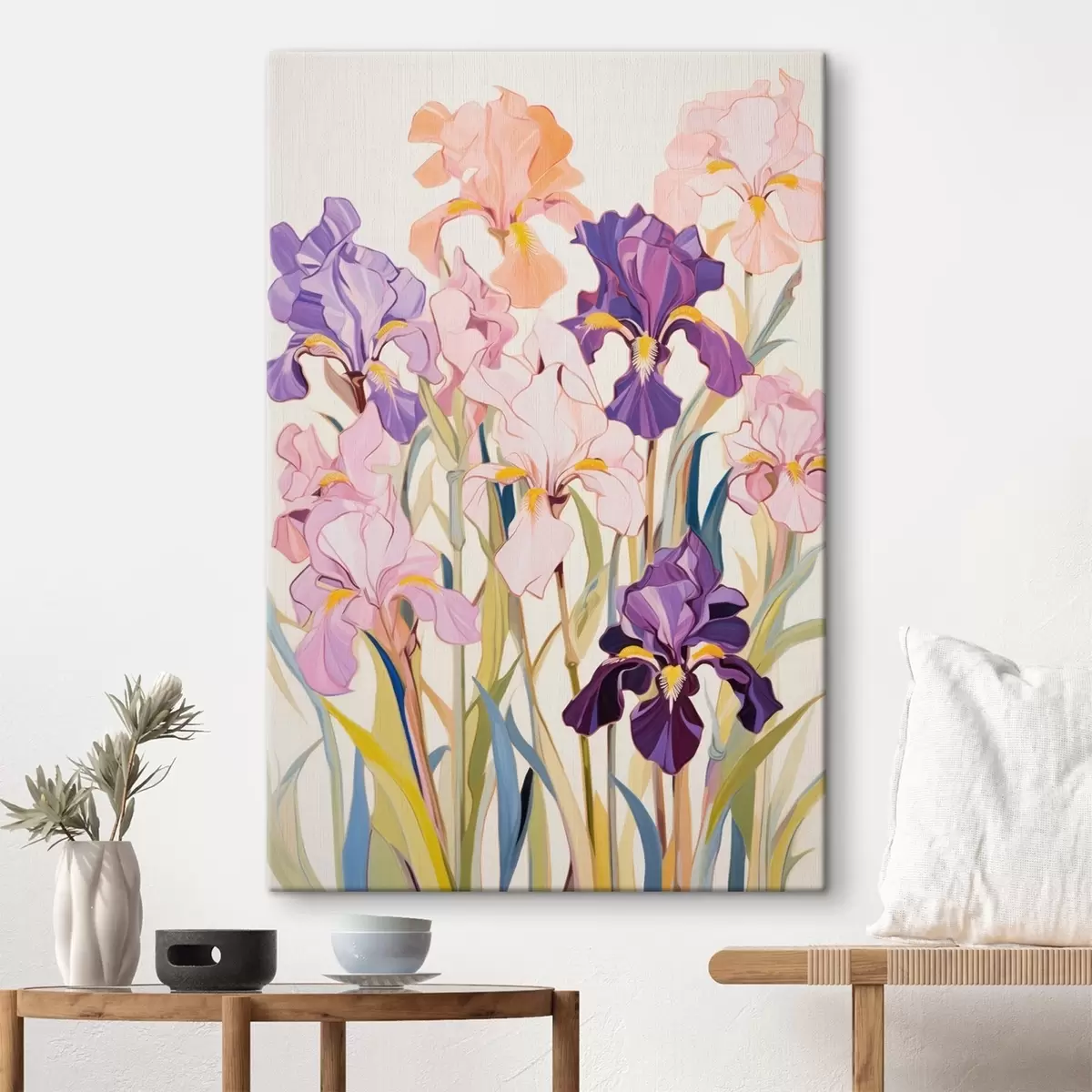  Schilderijen Irissen: compositie in minimalistische stijl s45596