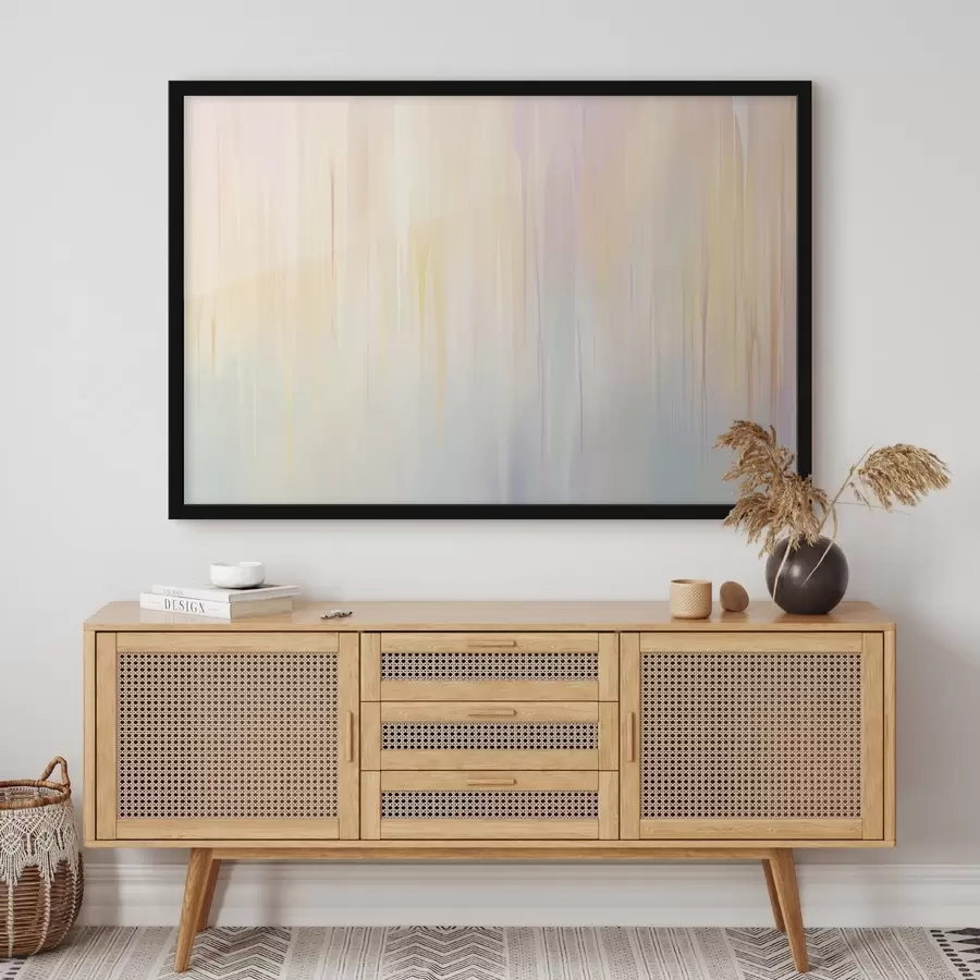 Fotobehang Abstracte verticale strepen in pasteltinten f45508