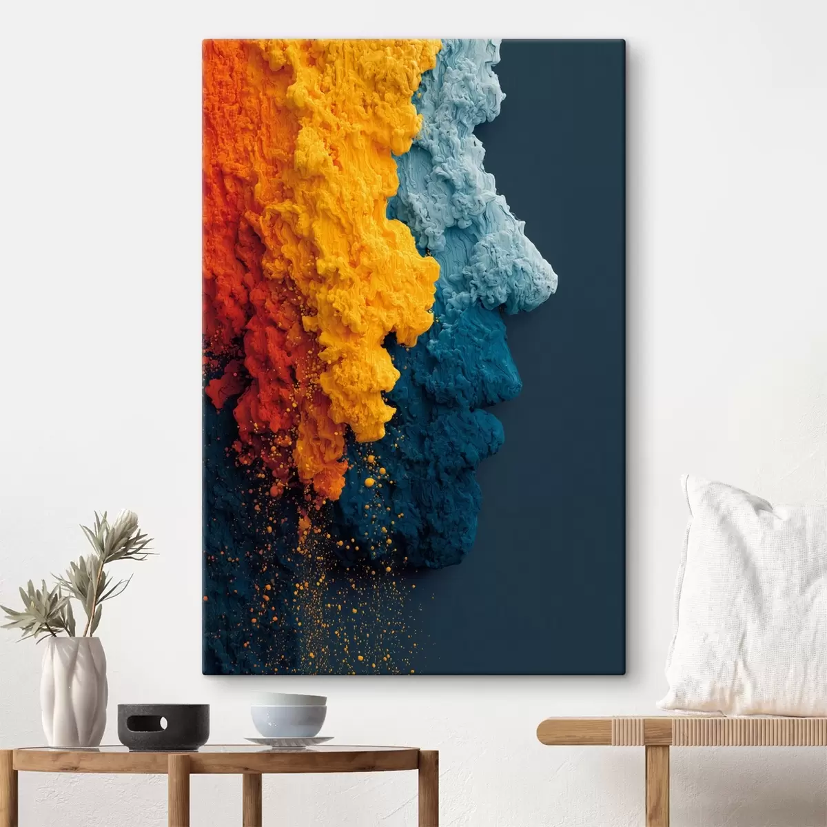  Peintures Portrait dynamique en peinture colorée s45638